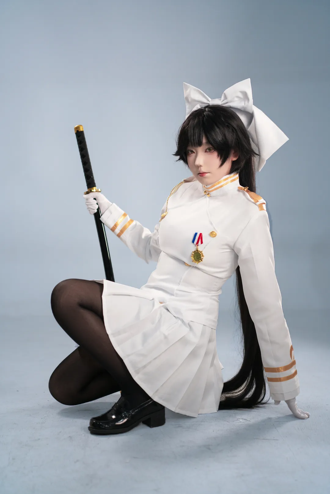 【高雄コスプレ】アズールレーン重巡洋艦一番艦の白い軍服姿 - 4 枚目