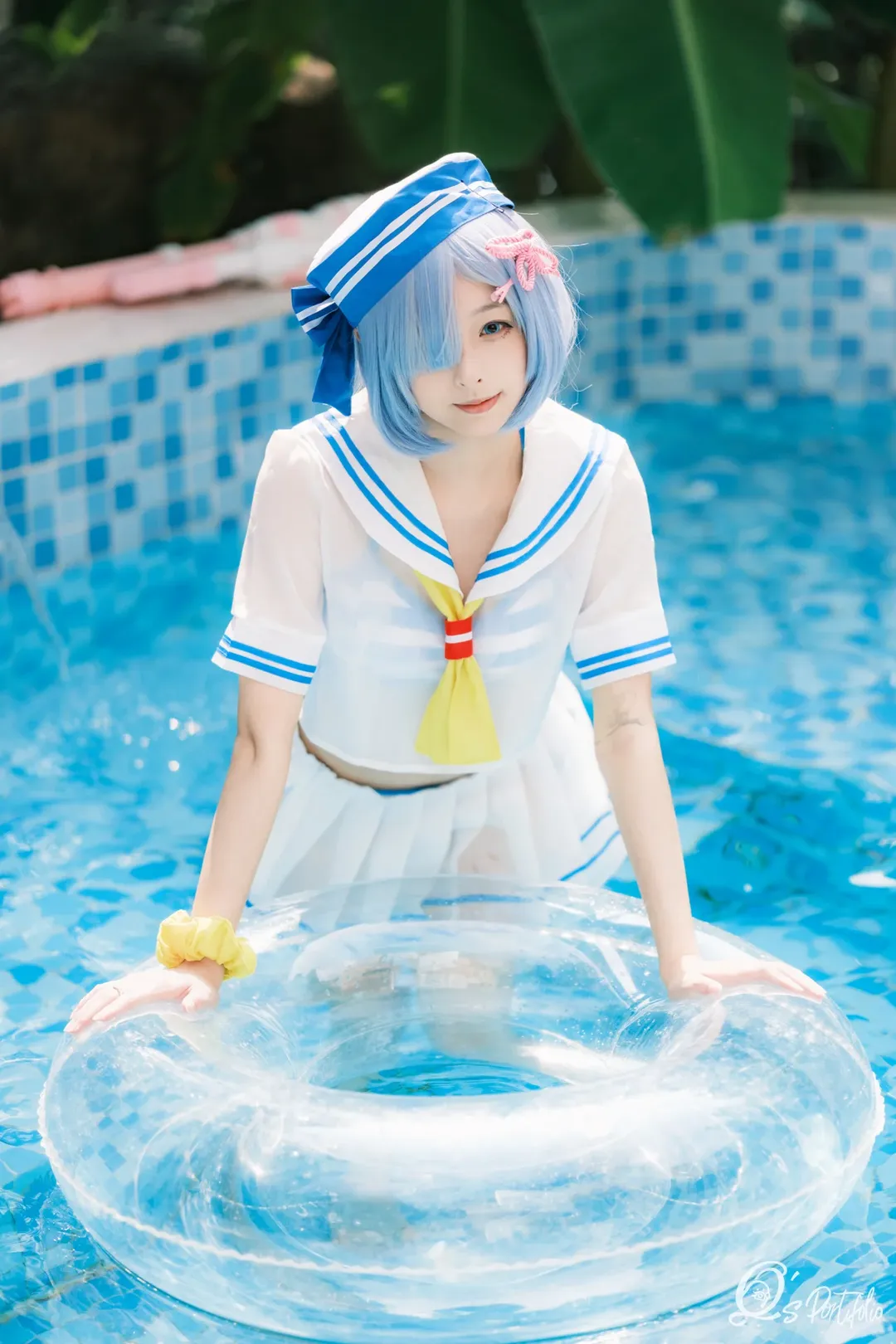 【雷姆cos】从零开始的异世界泳装写真 - 第 1 张