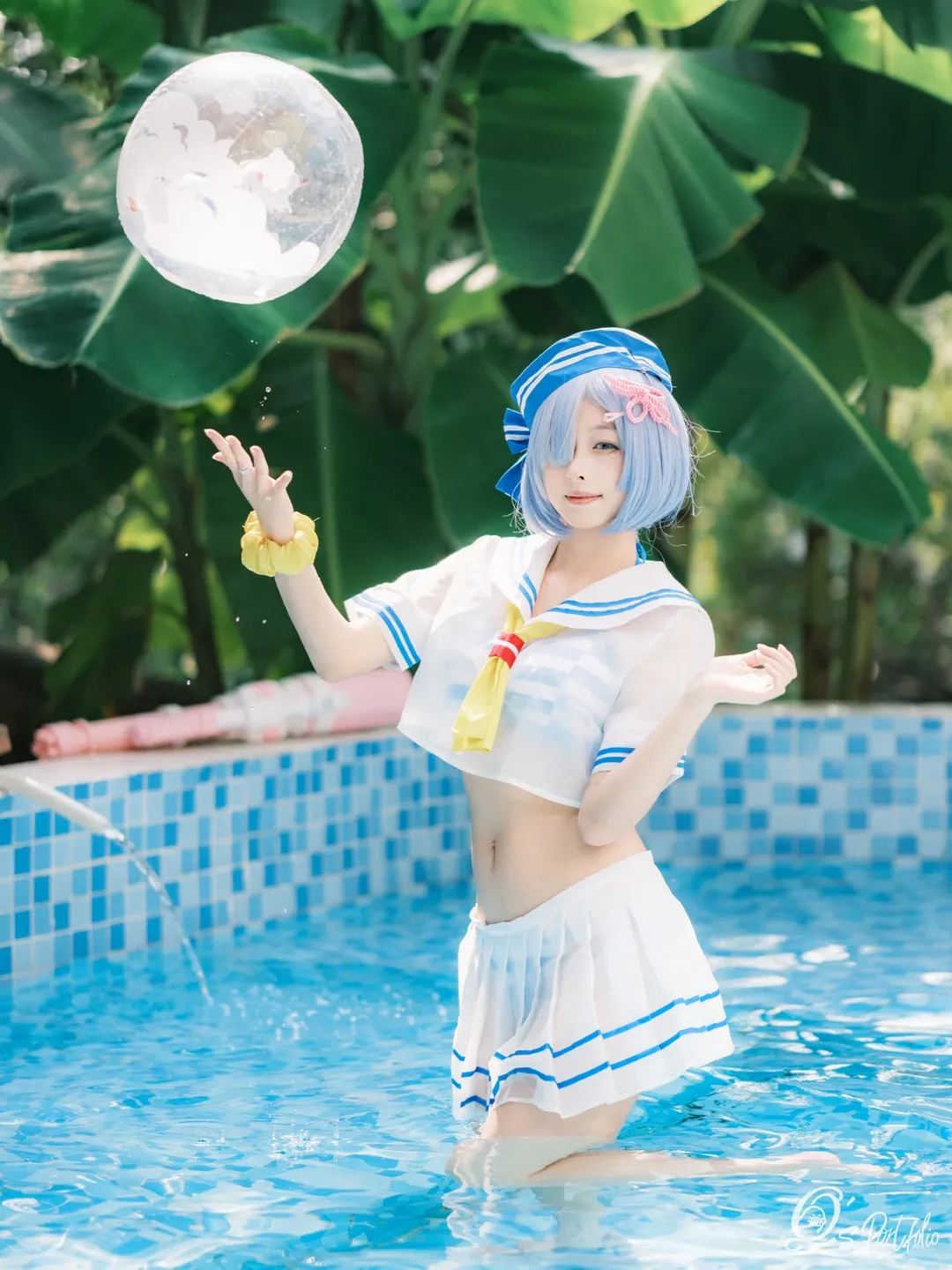 【雷姆cos】从零开始的异世界泳装写真 - 第 10 张