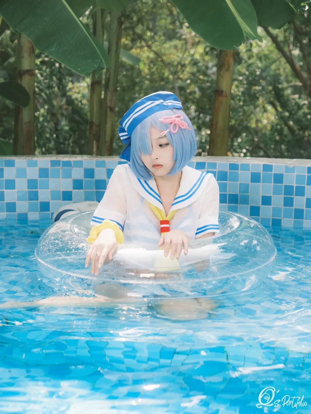【雷姆cos】从零开始的异世界泳装写真 - 第 12 张