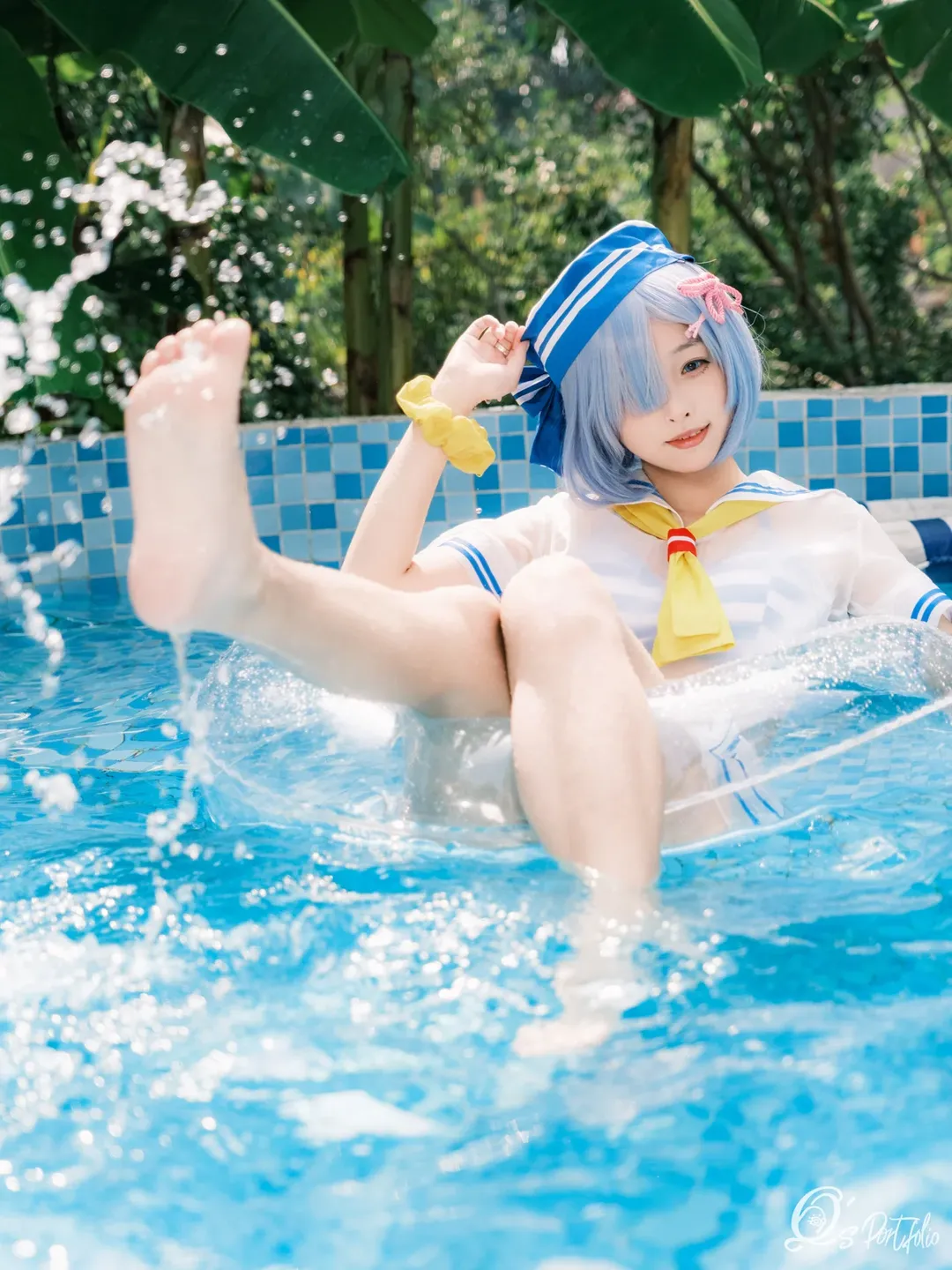 【雷姆cos】从零开始的异世界泳装写真 - 第 2 张