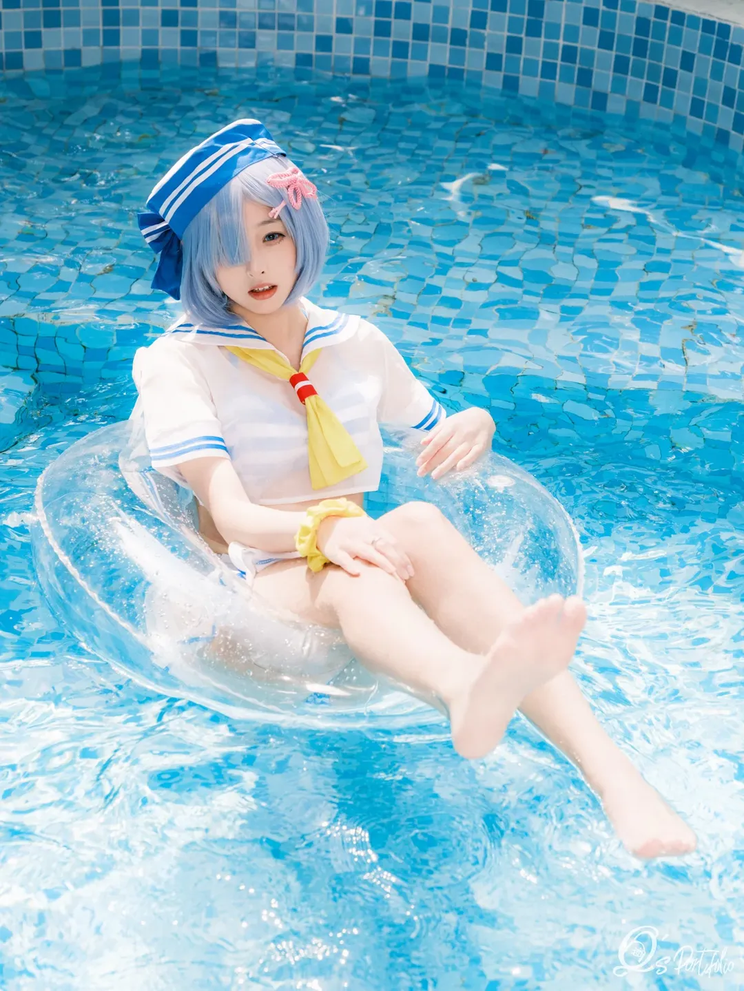 【雷姆cos】从零开始的异世界泳装写真 - 第 4 张