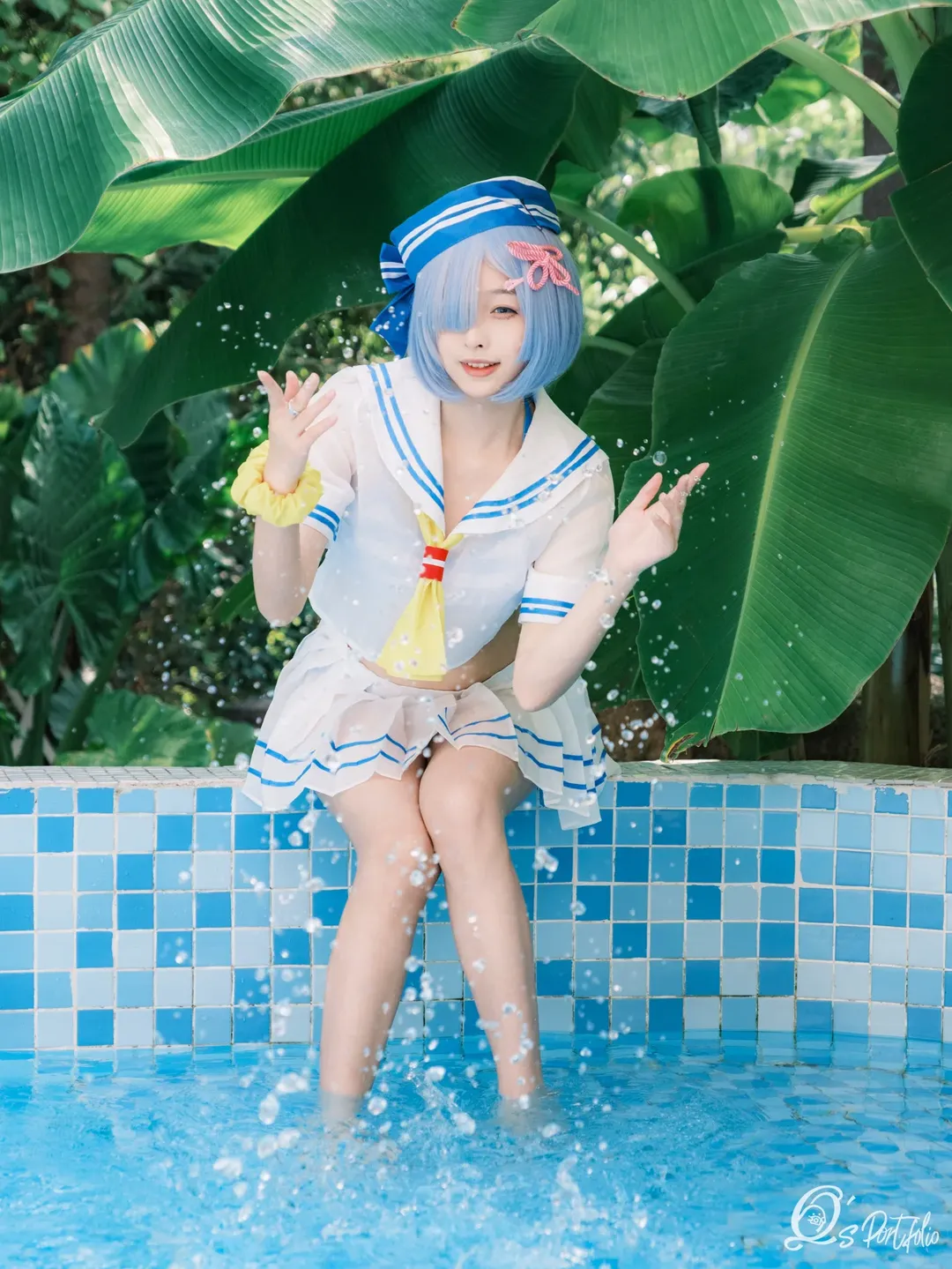 【雷姆cos】从零开始的异世界泳装写真 - 第 5 张