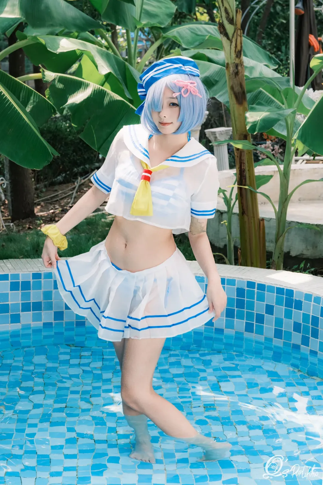 【雷姆cos】从零开始的异世界泳装写真