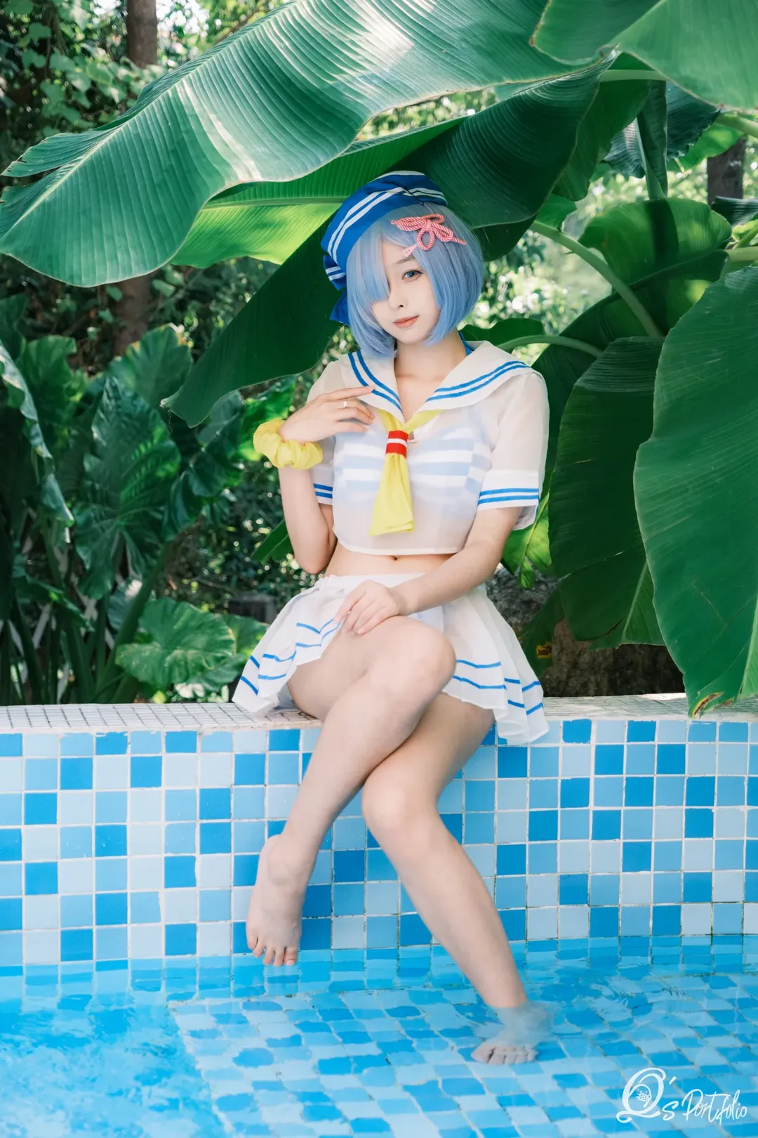 【雷姆cos】从零开始的异世界泳装写真 - 第 8 张