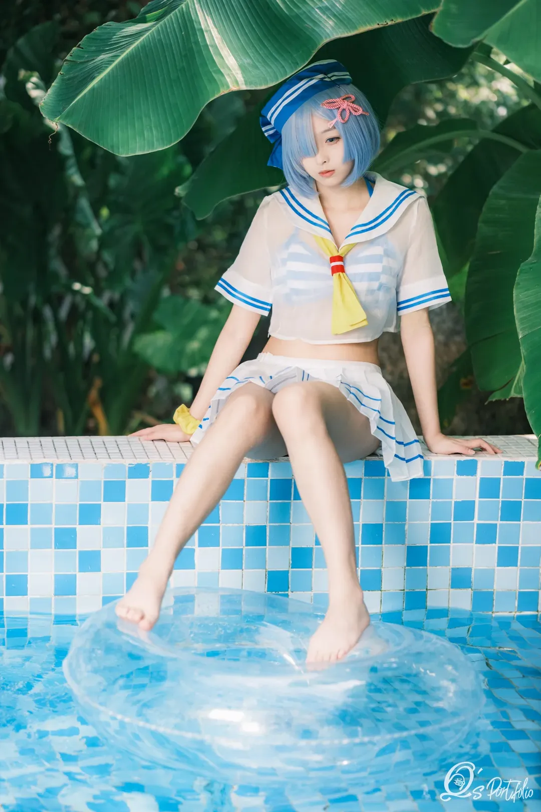 【雷姆cos】从零开始的异世界泳装写真 - 第 9 张