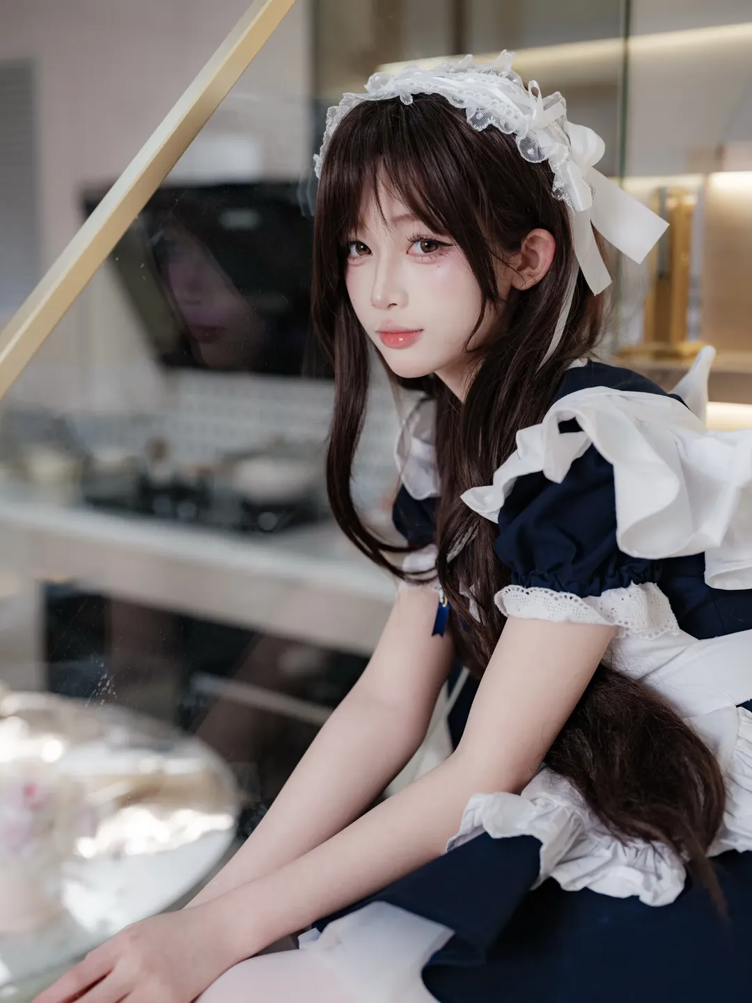 居家楼梯间的女仆日常氛围感记录 - 第 4 张