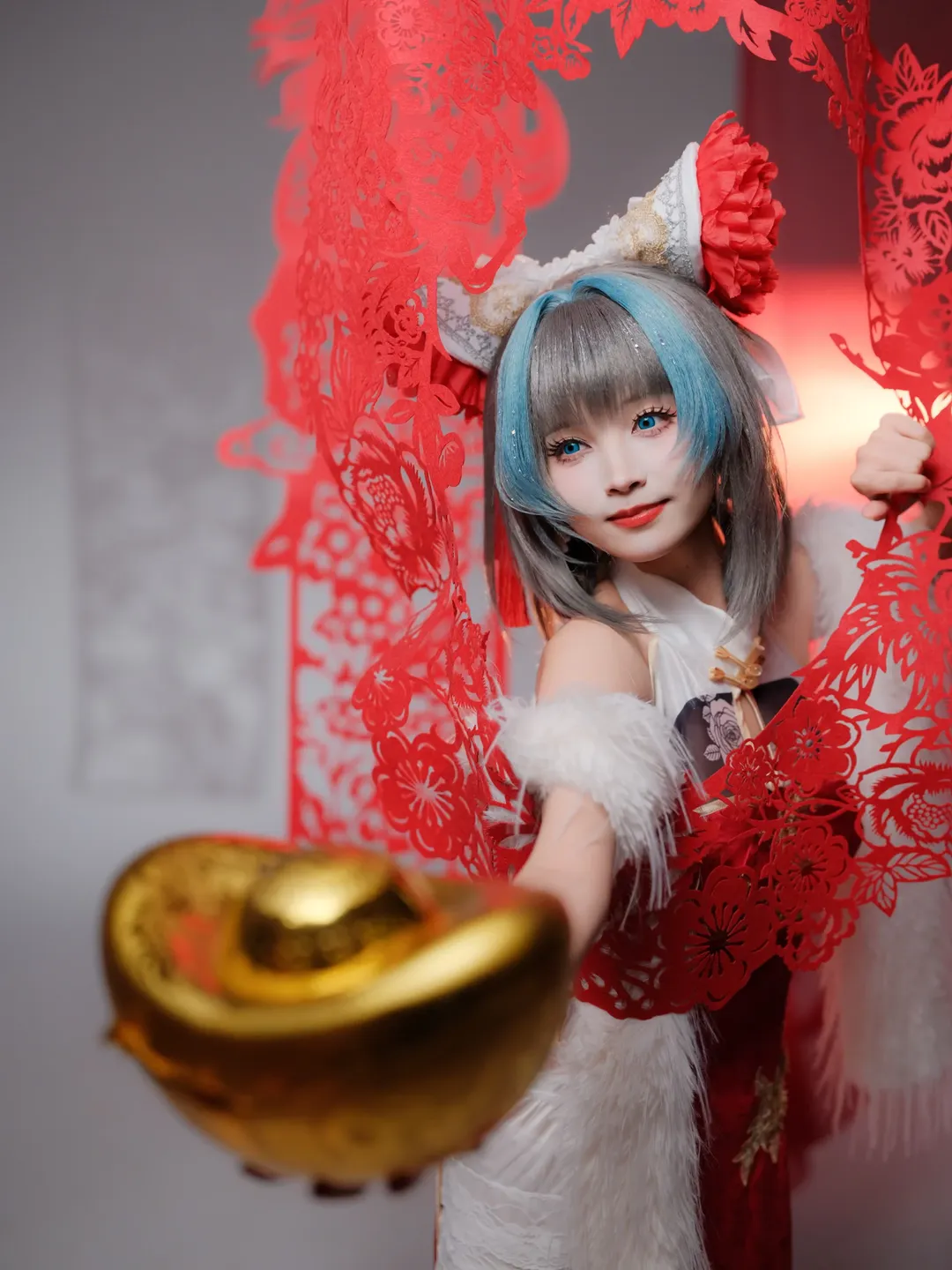 [Cheshire Cosplay] Azur Lane's Kitty Is Here to Send New Year Greetings - Image 8