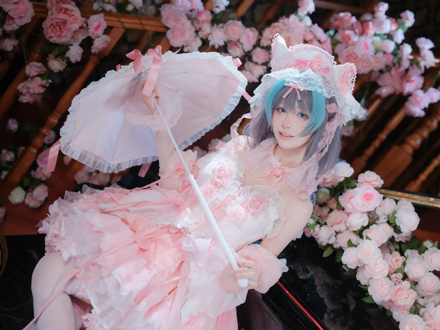 【チェシャー コスプレ】『アズールレーン』花嫁チェシャーの甘美な撮影レポート - 10 枚目