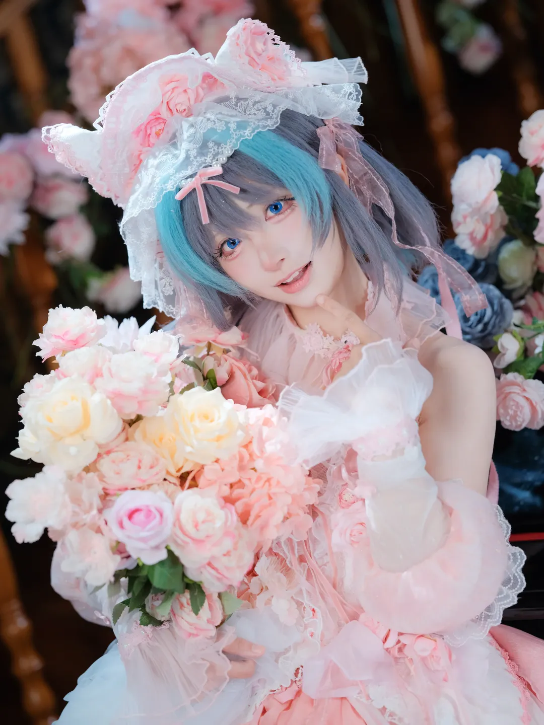 【チェシャー コスプレ】『アズールレーン』花嫁チェシャーの甘美な撮影レポート - 2 枚目