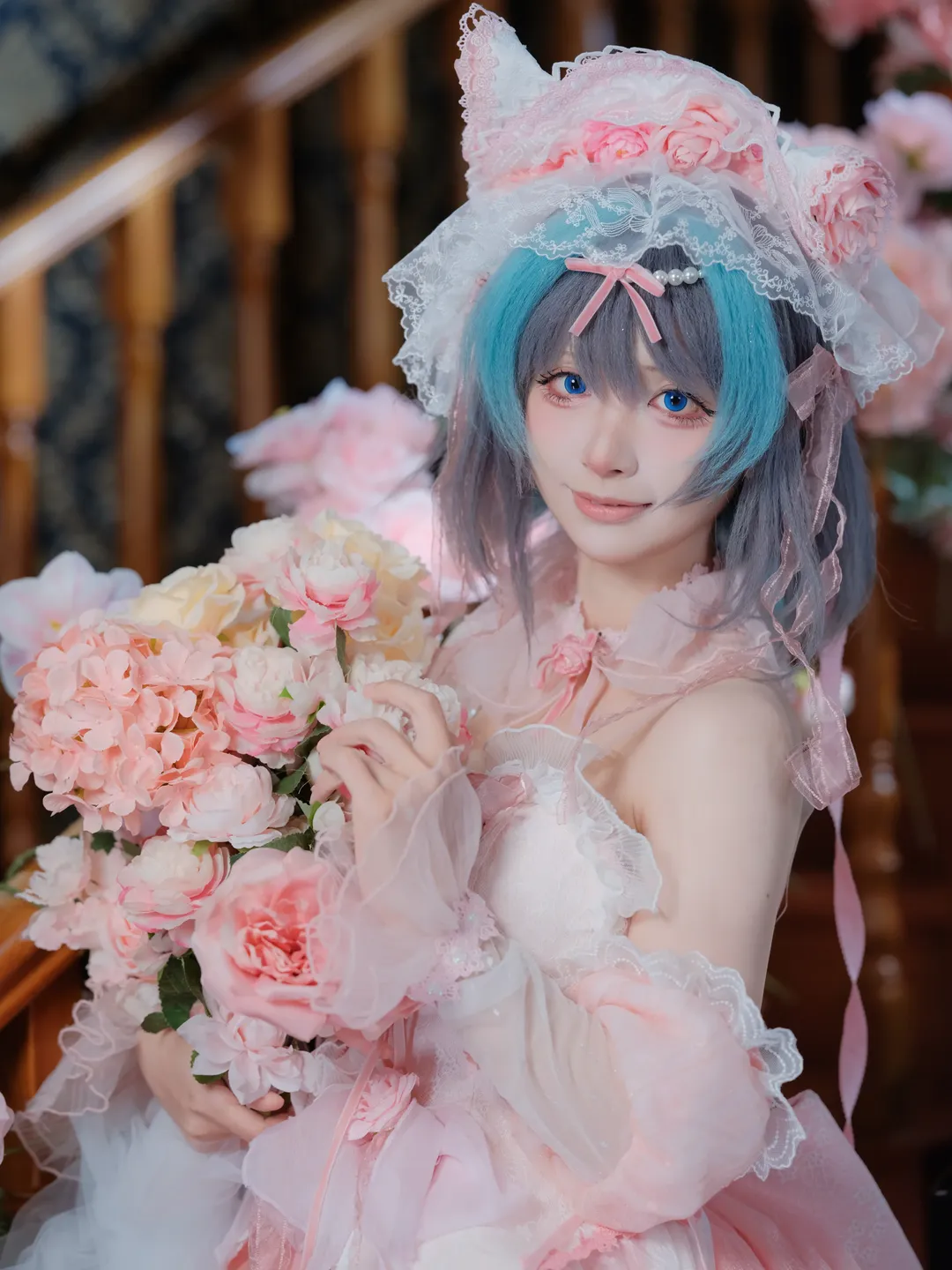 【チェシャー コスプレ】『アズールレーン』花嫁チェシャーの甘美な撮影レポート - 8 枚目