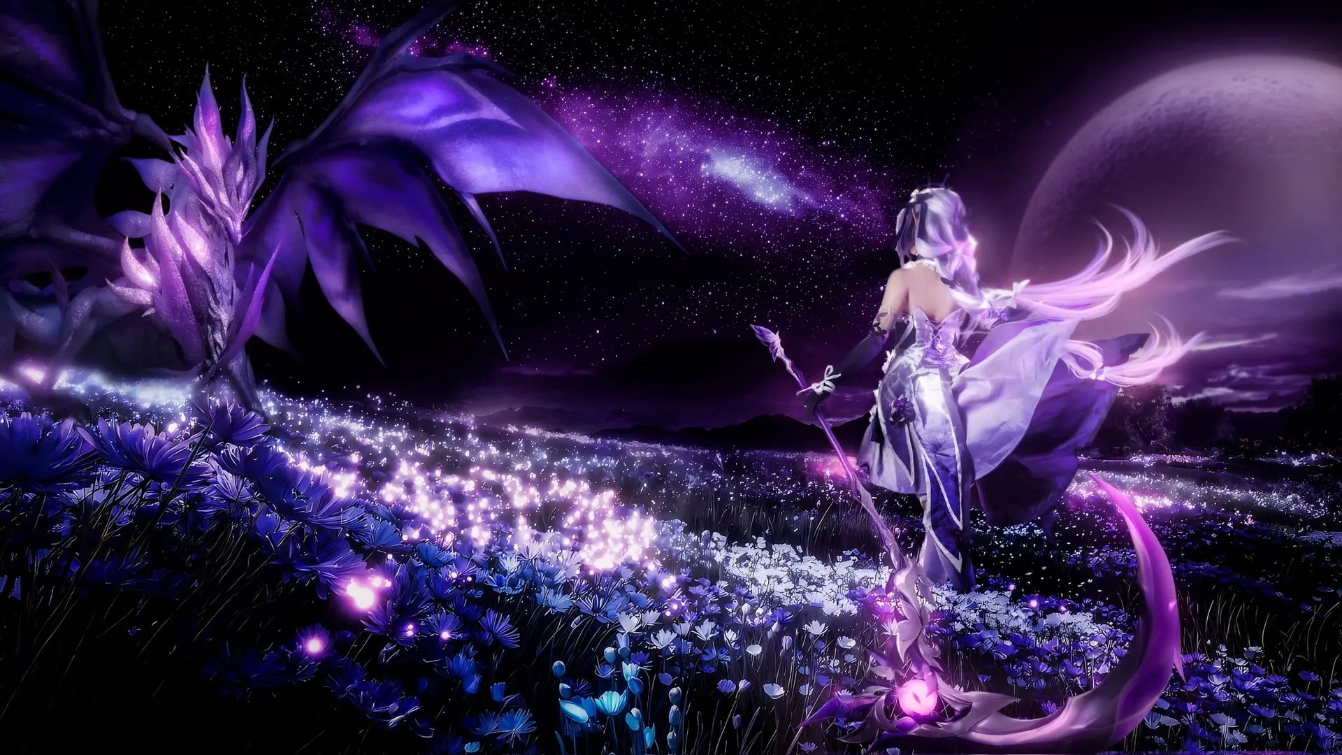 【遐蝶cos】与巨龙同行的星夜花海 - 第 4 张