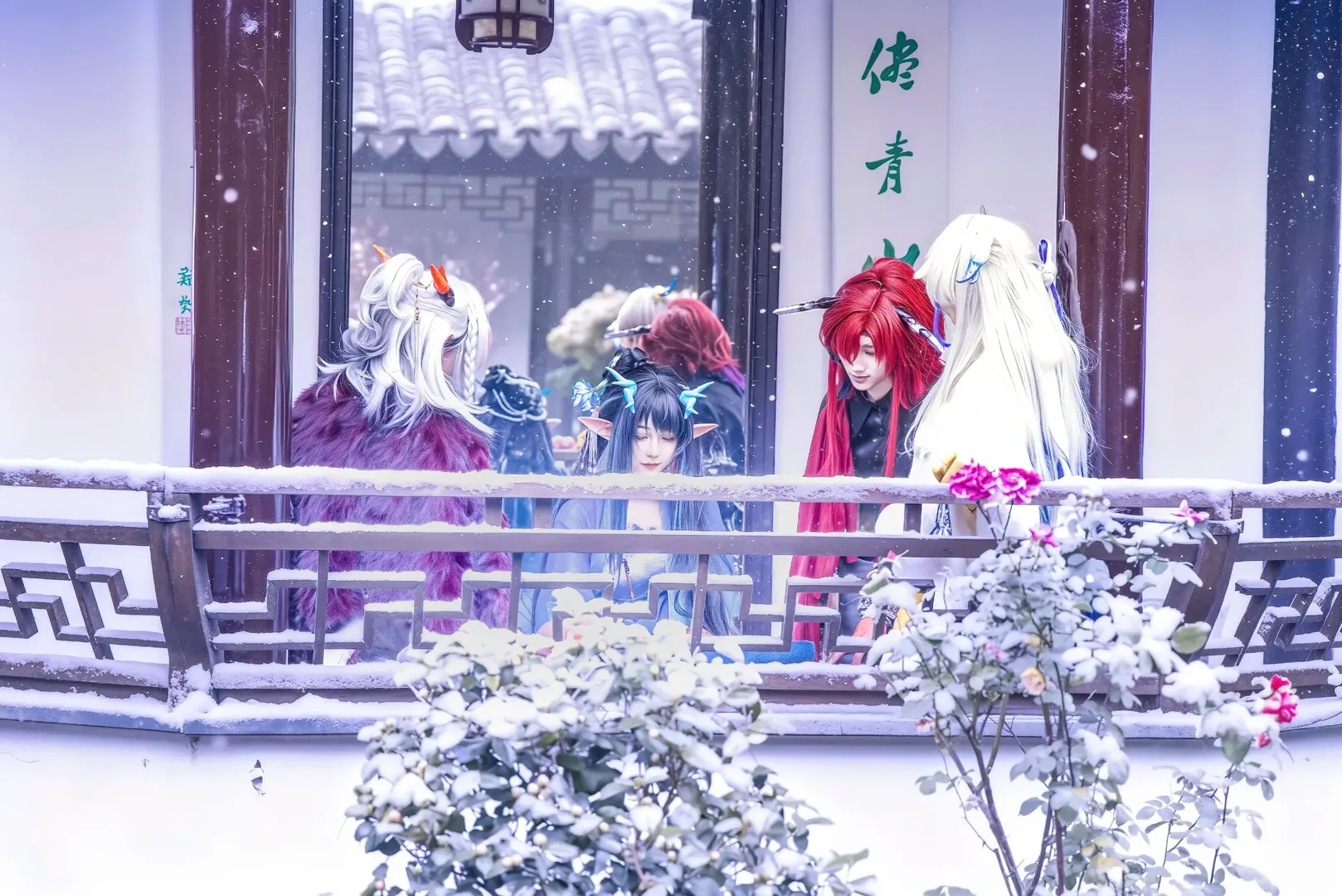 明日方舟岁家私设雪景cos记录