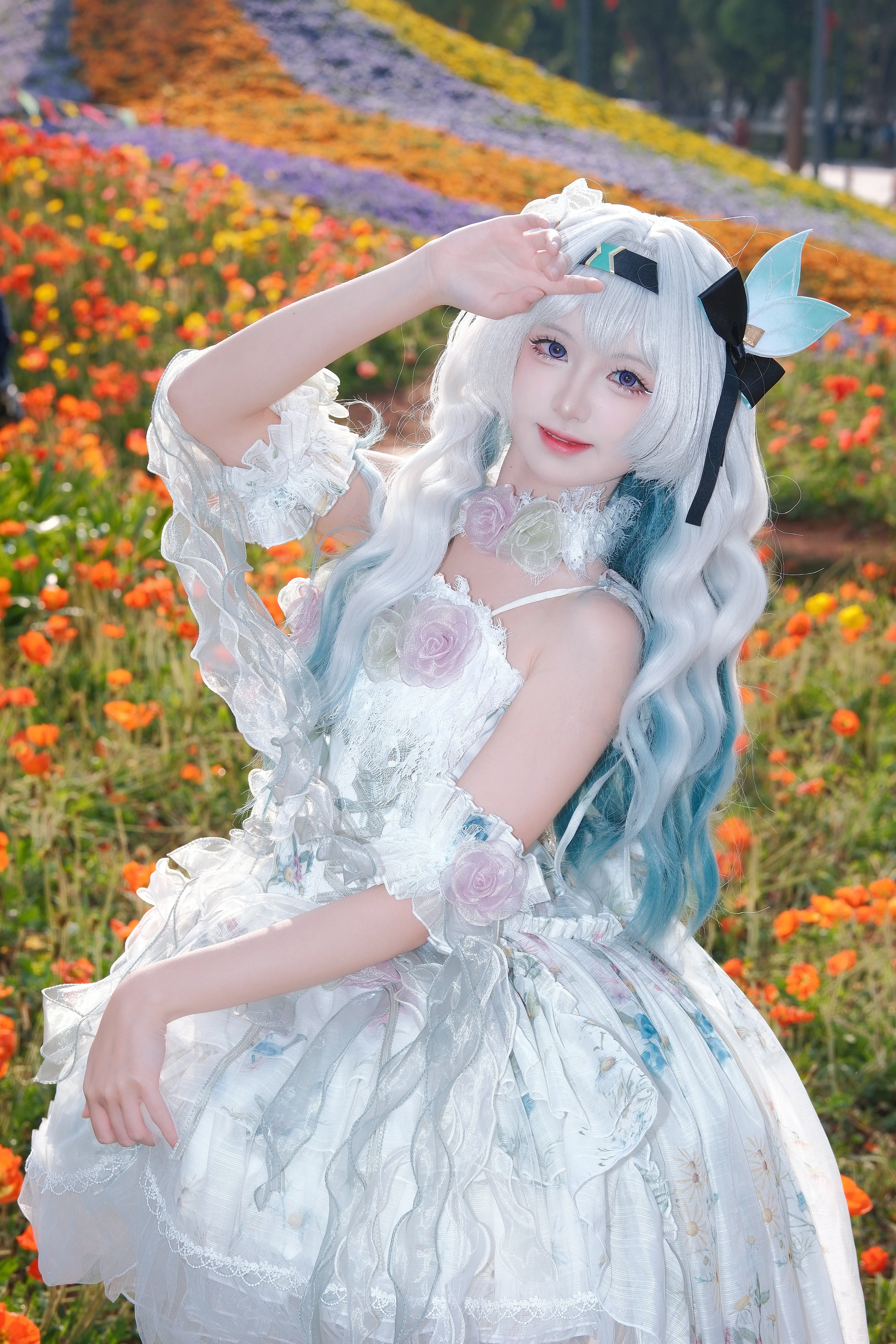 【流萤cos】崩坏星穹铁道，春日花田里的私设少女 - 第 1 张