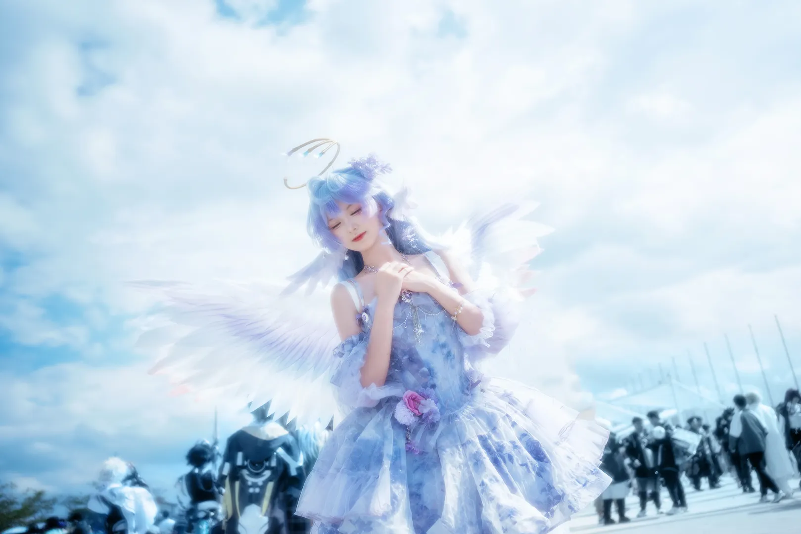 [Robin cosplay] Custom Design Angel from Honkai: Star Rail — Seeking the Melody That Touches the Sky - Image 1
