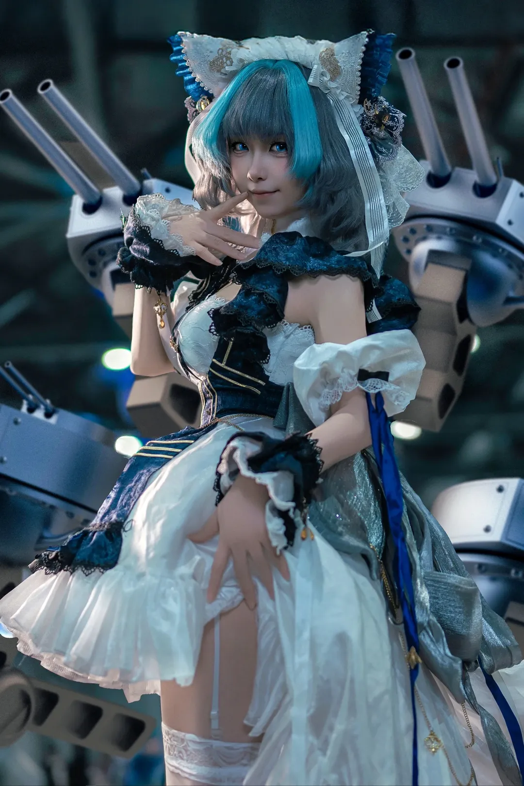 【柴郡cos】碧蓝航线舰娘的机械与哥特风情
