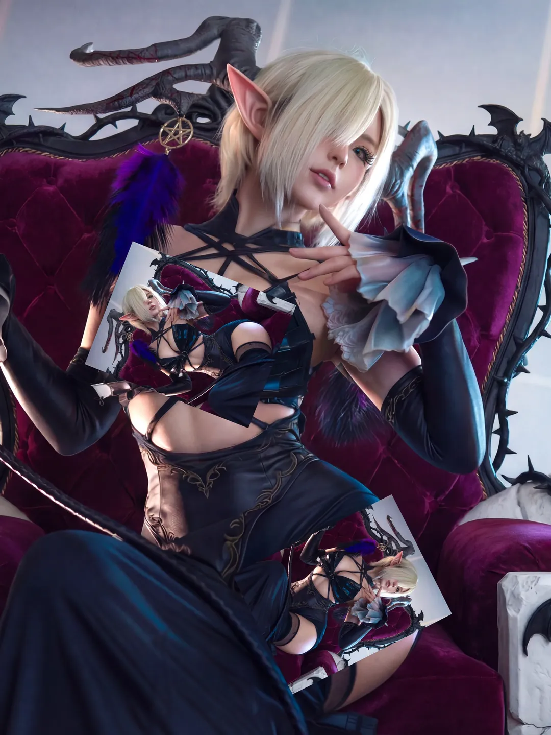 【尾张cos】碧蓝航线万圣节暗黑精灵王座 - 第 1 张