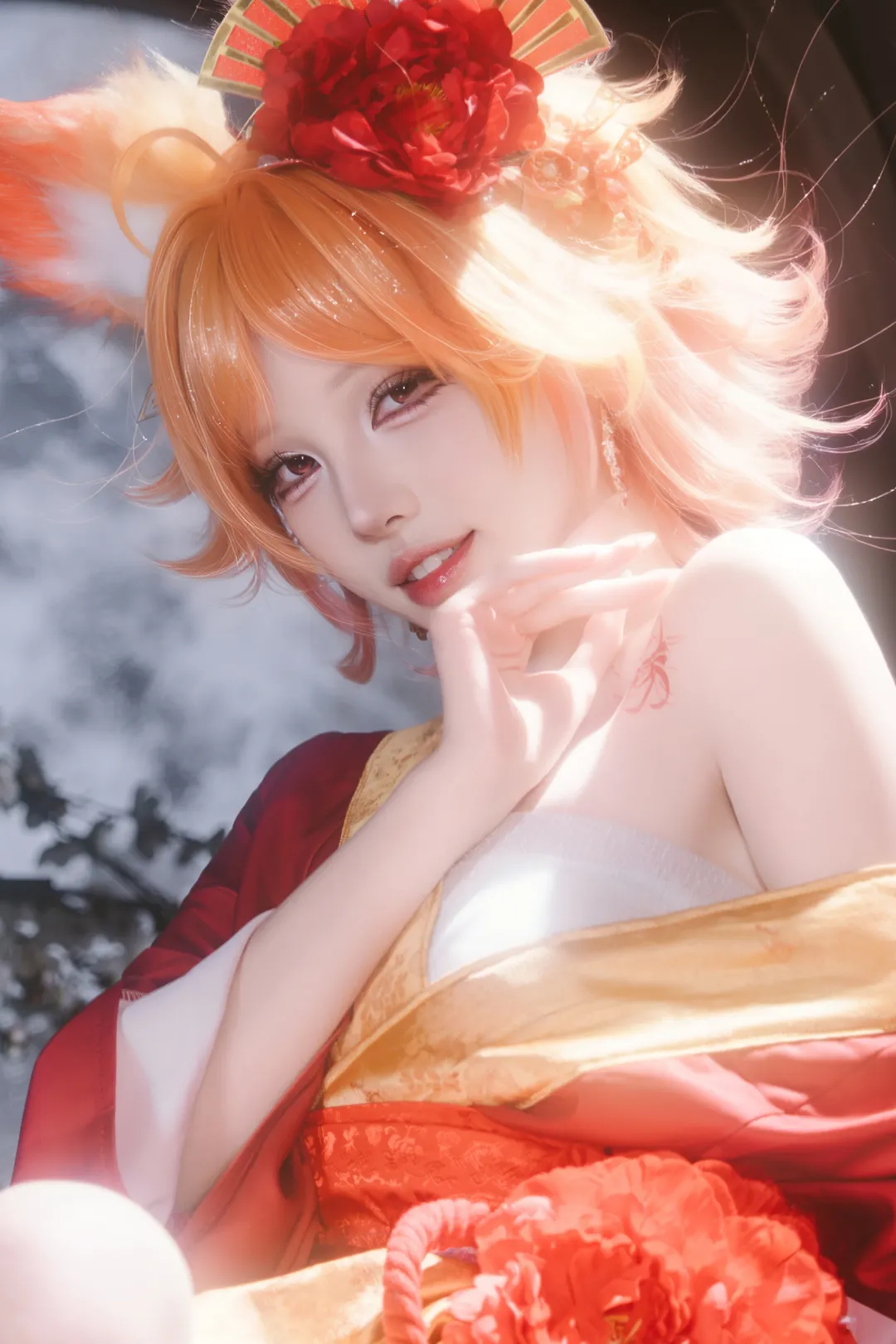 【妲己cos】紅妝赴月夜，王者峽谷的魅影 - 第 1 張