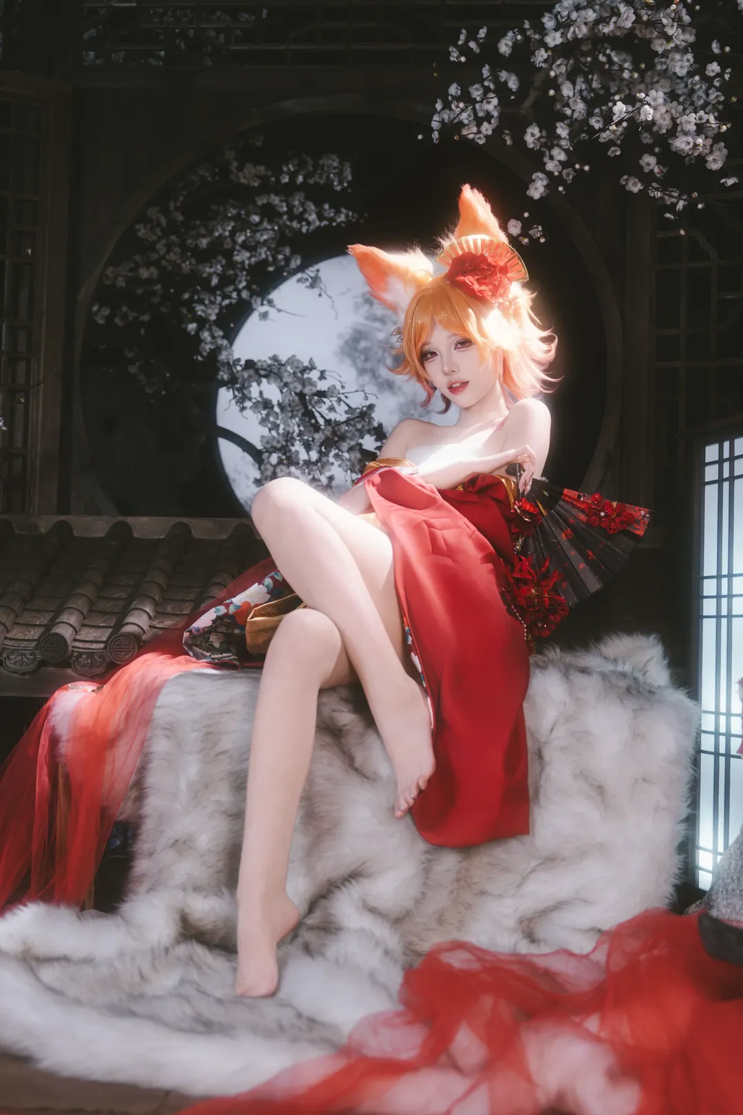 【妲己cos】紅妝赴月夜，王者峽谷的魅影 - 第 4 張