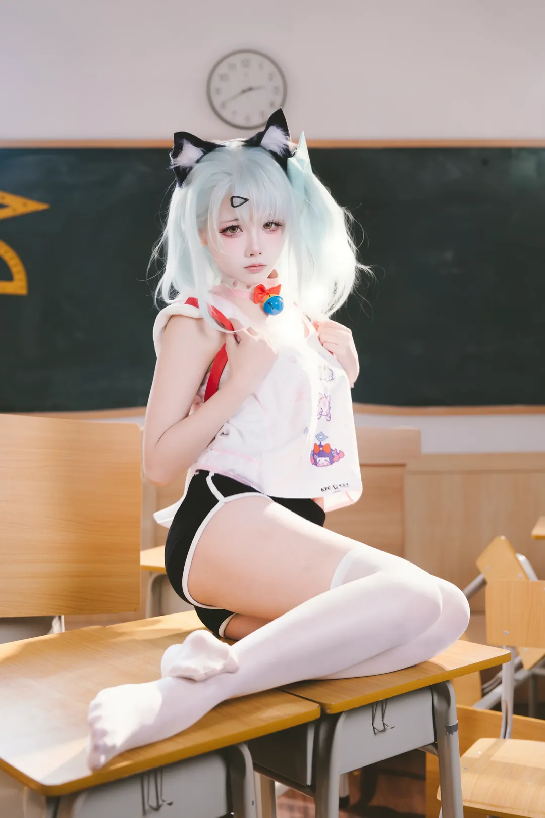 【千夏cos】绝区零KFC联名校园日常，妄想天使降临 - 第 3 张
