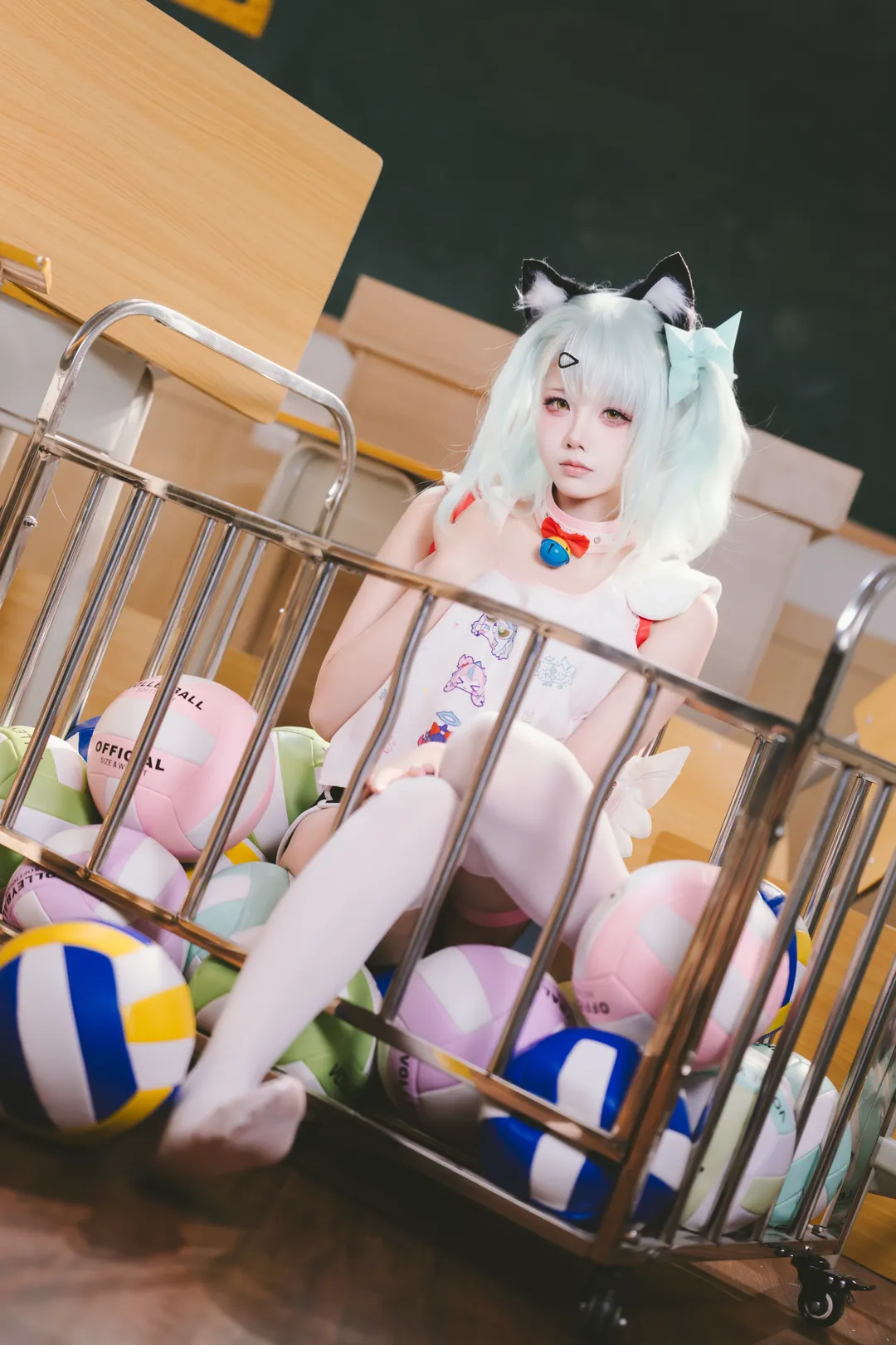 【千夏cos】绝区零KFC联名校园日常，妄想天使降临 - 第 4 张