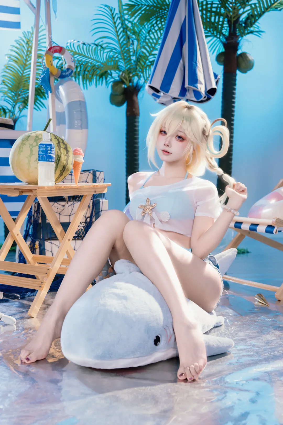【琳奈cos】鸣潮夏日泳装正片 - 第 5 张