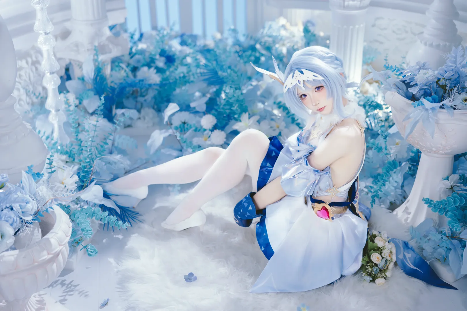 【奥黛塔cos】原神至冬的冰雪气息，优雅与纯粹的化身 - 第 6 张