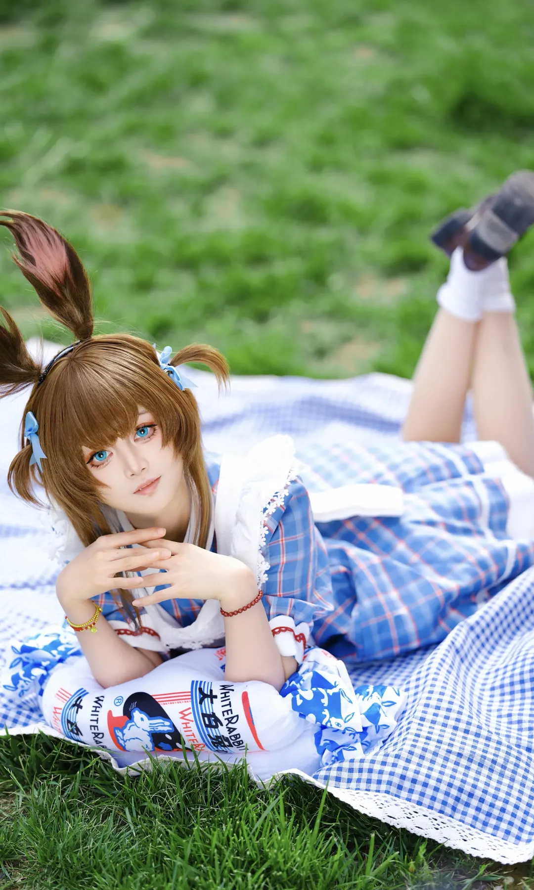 【阿米婭cos】明日方舟甜憶迴響與大白兔聯動套裝的拍攝記錄