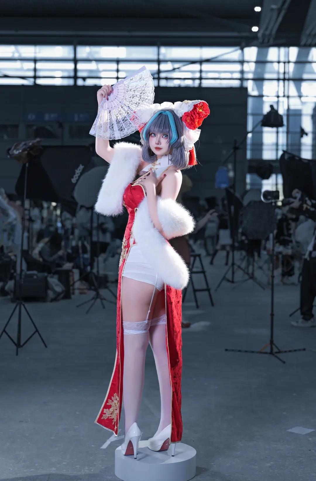 【柴郡cos】碧蓝航线的红白新年，现场贺岁