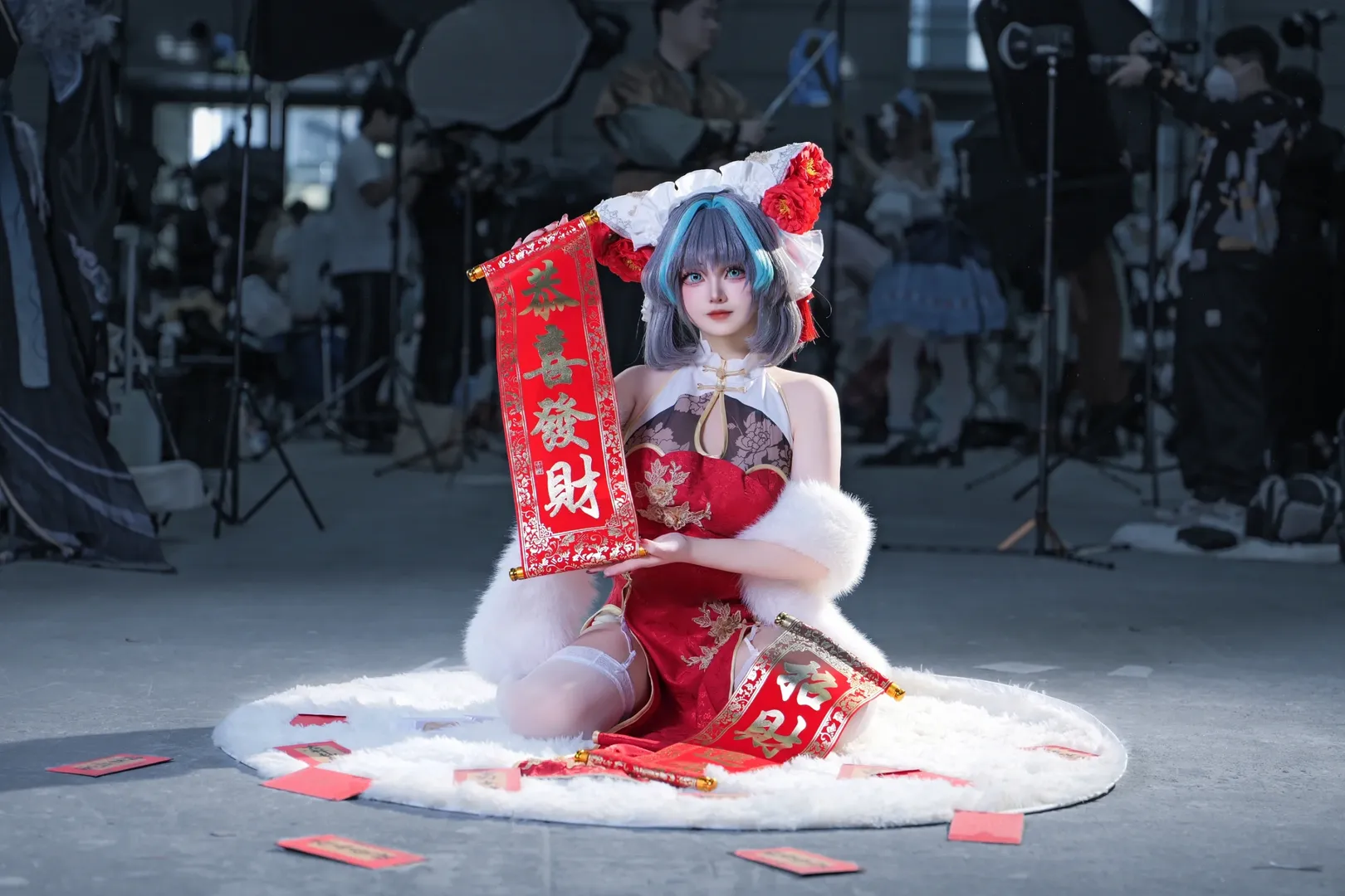 【柴郡cos】碧蓝航线的红白新年，现场贺岁 - 第 3 张