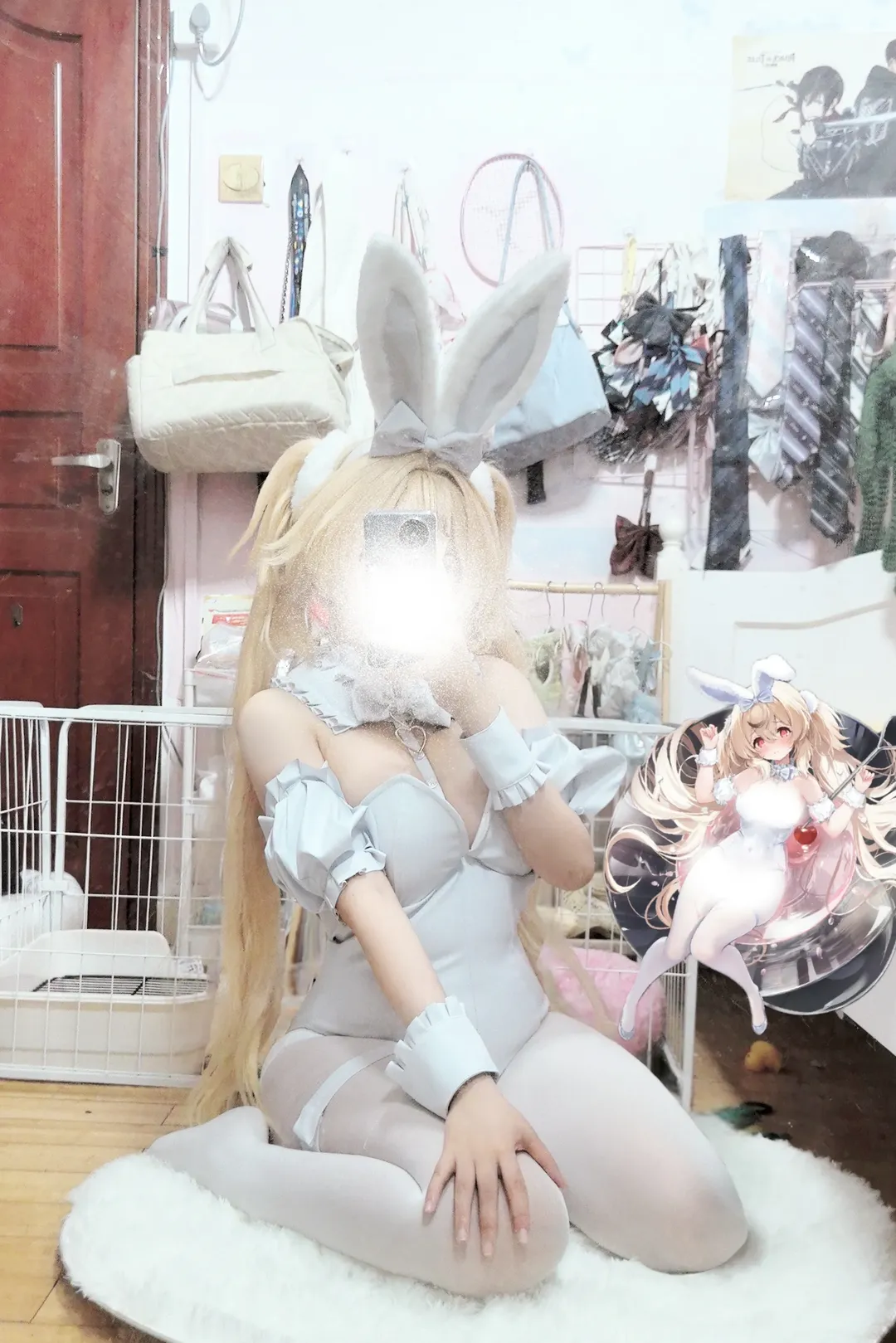 【沃爾普加cos】碧藍航線冷門試衣，這套白兔裝真的很難駕馭 - 第 1 張