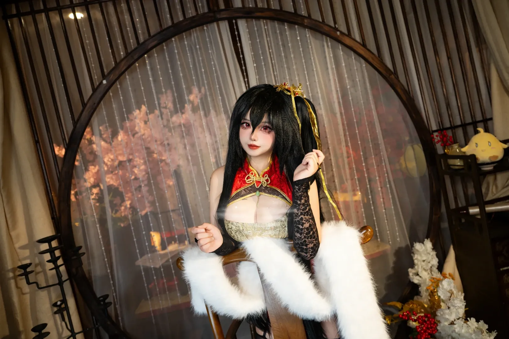 【大凤cos】碧蓝航线凤鸣春晓，红金华服的拍摄分享 - 第 1 张