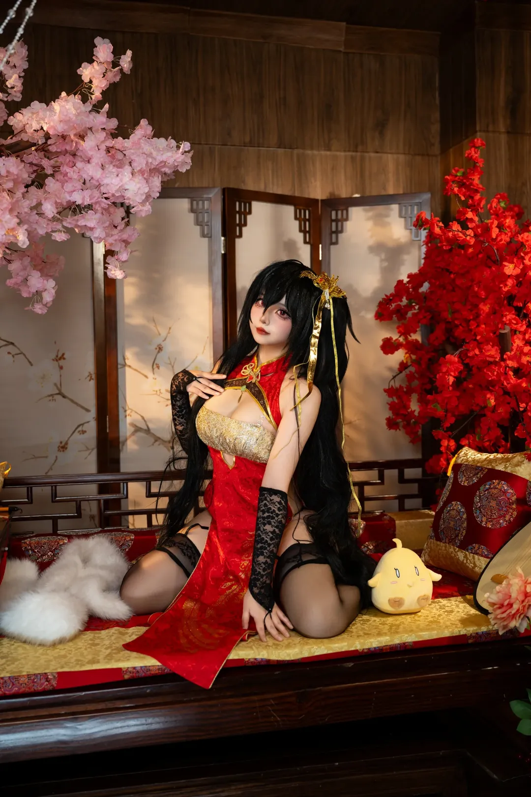 【大凤cos】碧蓝航线凤鸣春晓，红金华服的拍摄分享 - 第 4 张
