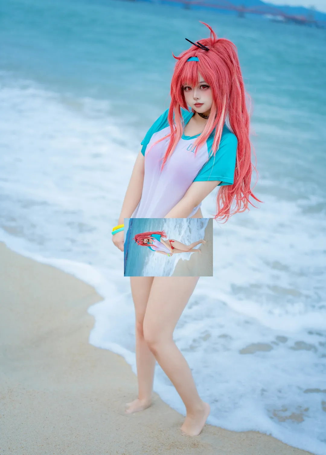 [Rapi cosplay] Goddess of Victory: Nikke: Refreshing Summer Swimsuit Cosplay Look Share - Image 2