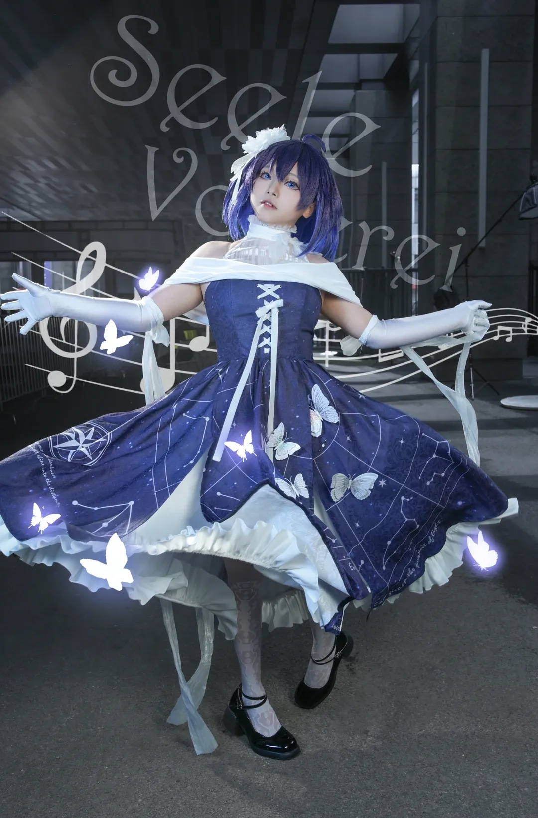 【希儿cos】六一儿童节的专属浪漫，这套星空礼服太梦幻了 - 第 2 张