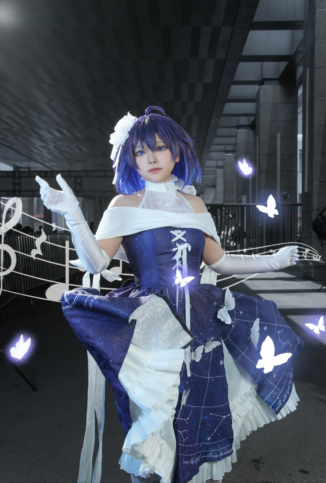 【希儿cos】六一儿童节的专属浪漫，这套星空礼服太梦幻了 - 第 3 张