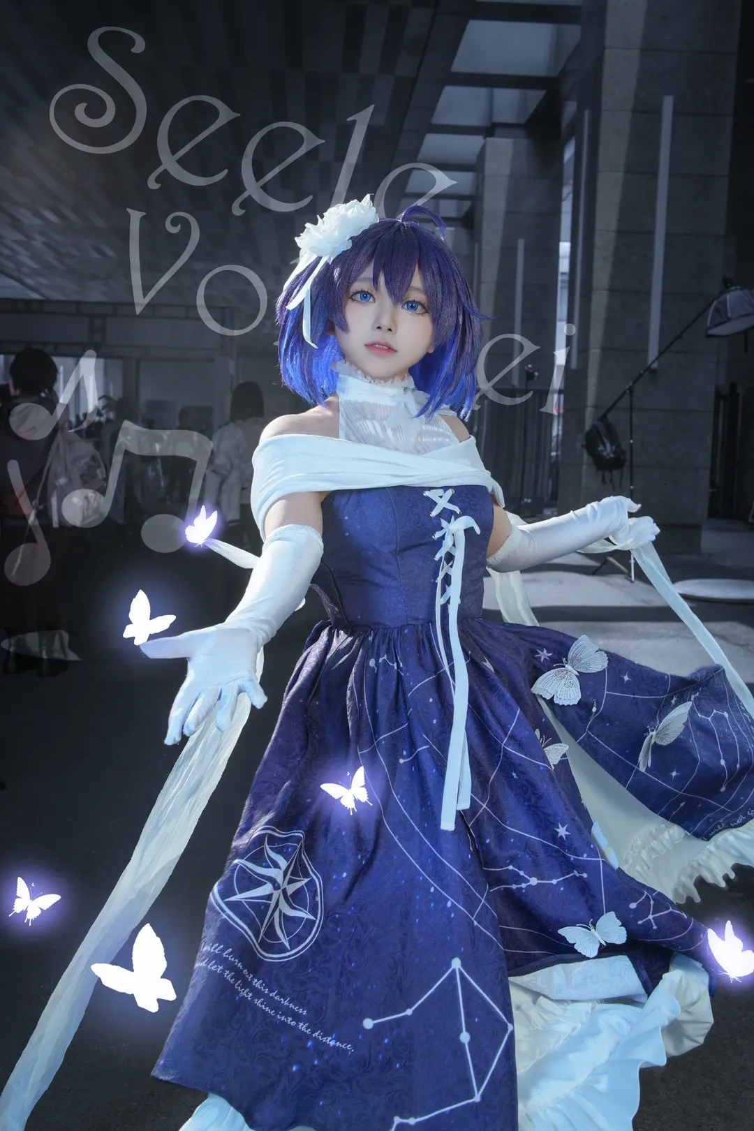【希儿cos】六一儿童节的专属浪漫，这套星空礼服太梦幻了 - 第 4 张