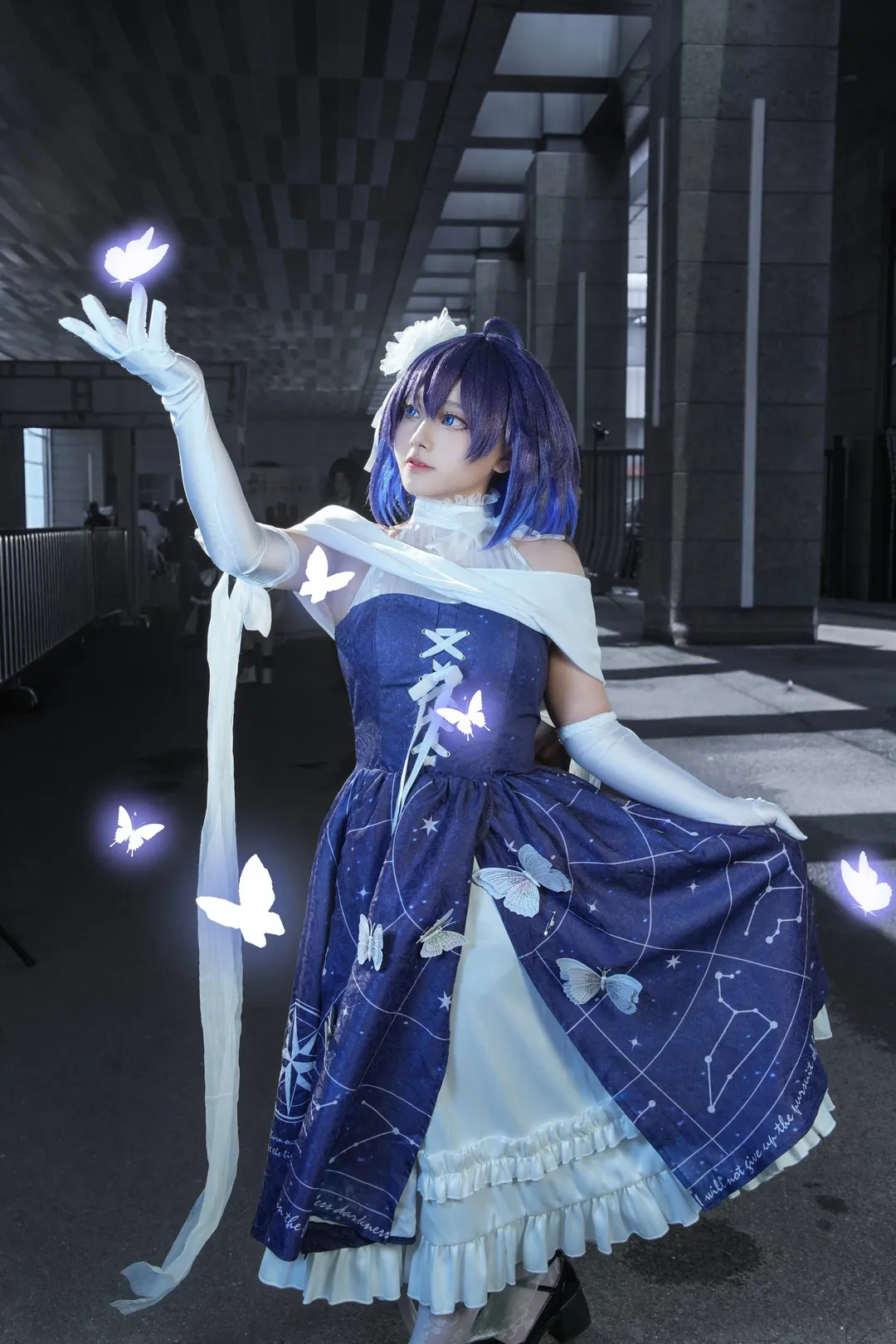 【希儿cos】六一儿童节的专属浪漫，这套星空礼服太梦幻了 - 第 5 张