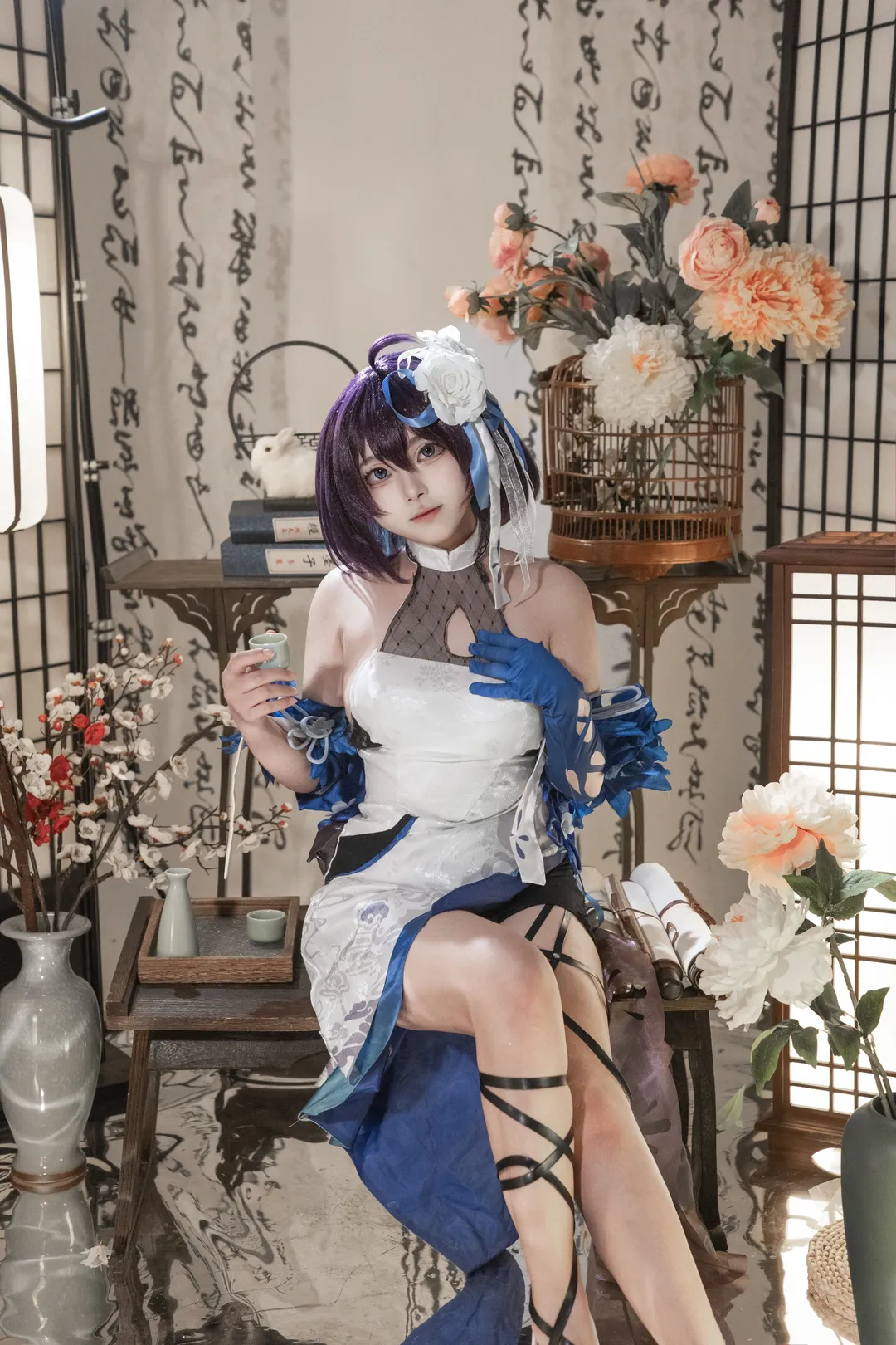 【希儿墨染镜华cos】崩坏三，镜花水月里的少女