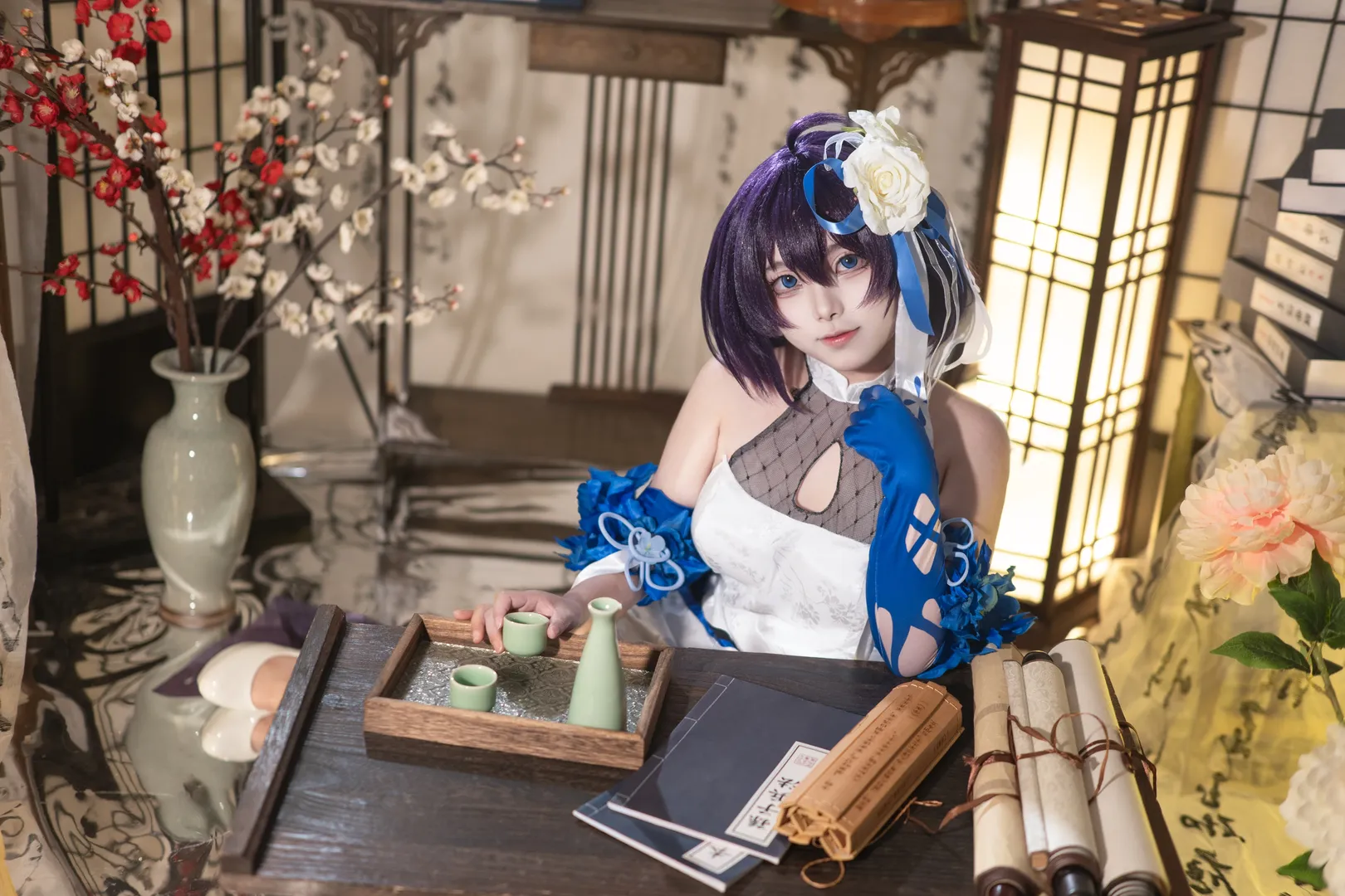 【希儿墨染镜华cos】崩坏三，镜花水月里的少女 - 第 5 张