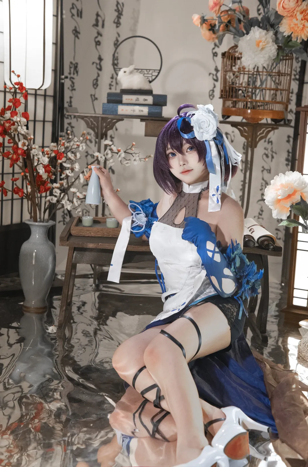 【希儿墨染镜华cos】崩坏三，镜花水月里的少女 - 第 6 张