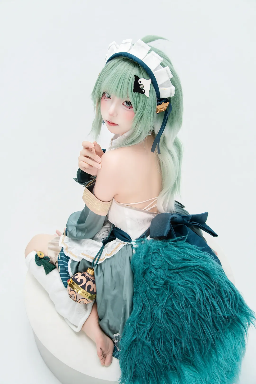 【藿藿cos】崩坏星穹铁道的尾巴团子女仆装 - 第 2 张