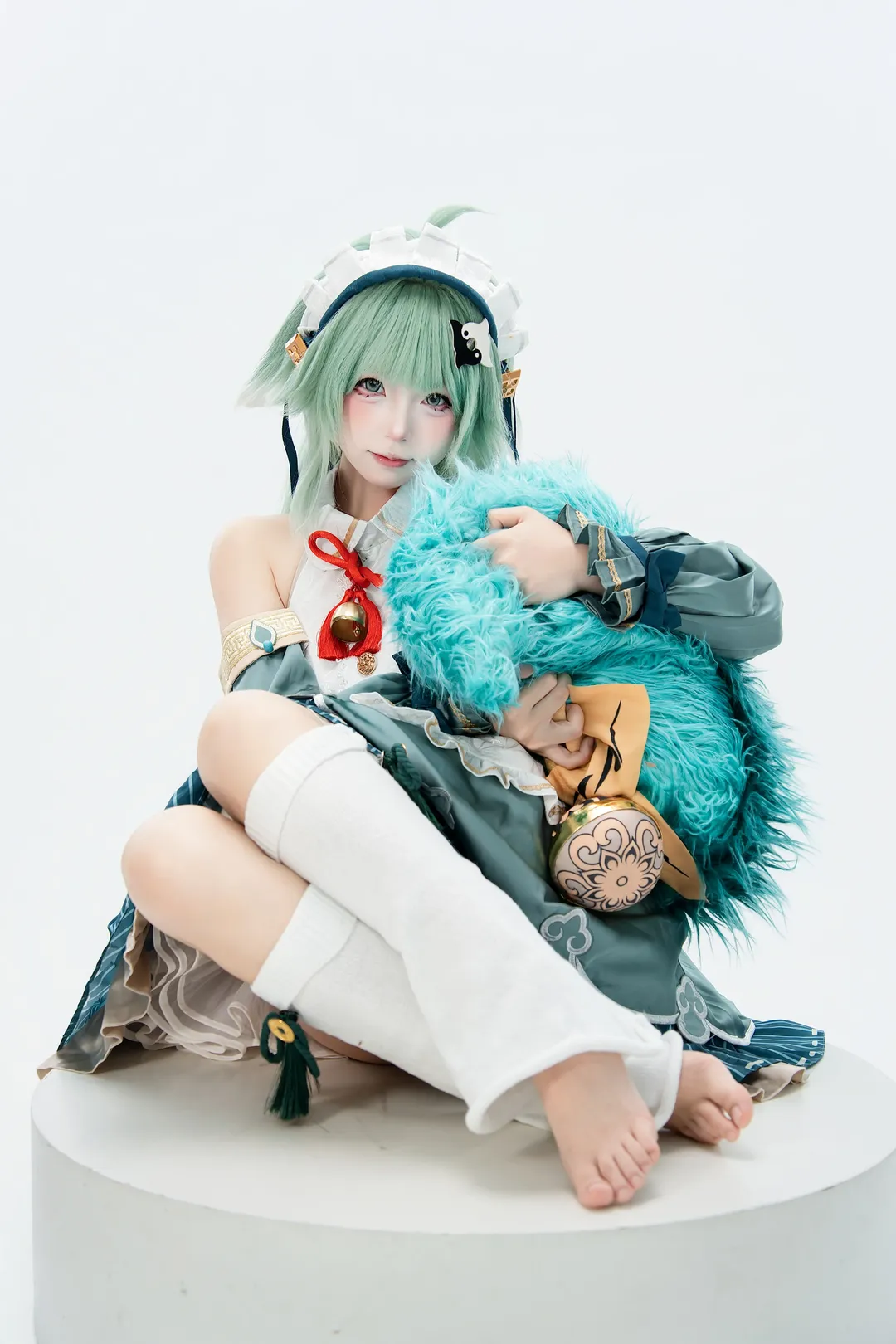 【フォフォ コスプレ】白ホリの中の可愛い狐人、崩壊：スターレイルの躍動感あふれる瞬間 - 2 枚目