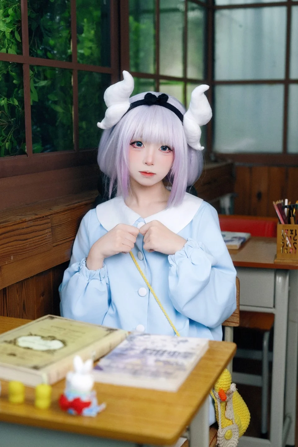 【カンナ コスプレ】『小林さんちのメイドラゴン』教室でのドラゴンの日常 - 5 枚目