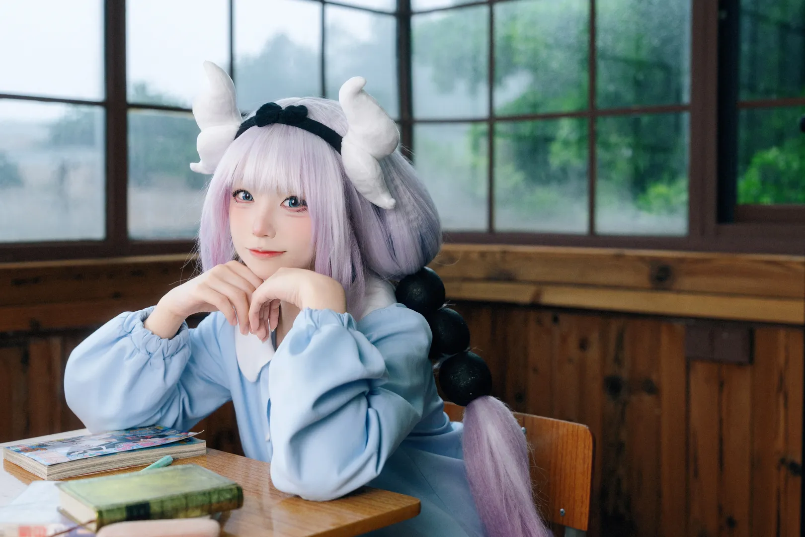 【康娜cos】在小林家的龍女僕拍攝的雨天課堂日常 - 第 3 張