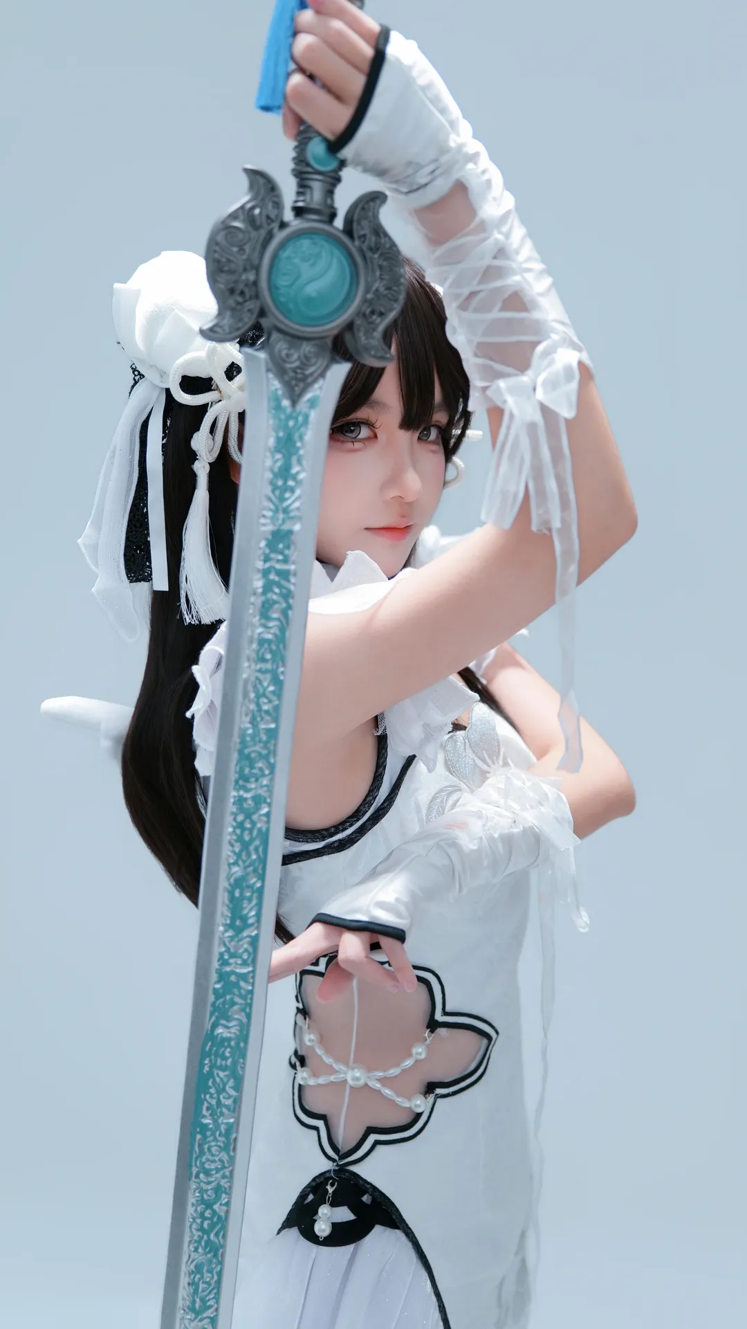 【殷紫萍cos】永劫无间玉髓冰心的白棚视角 - 第 1 张