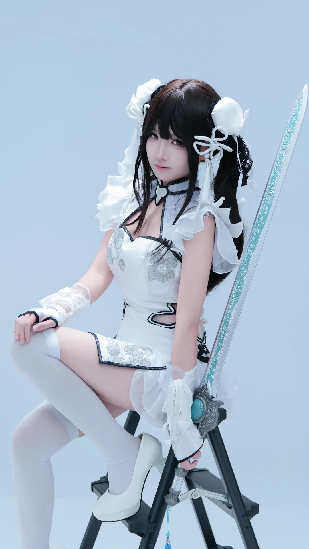 【殷紫萍cos】永劫无间玉髓冰心的白棚视角 - 第 2 张