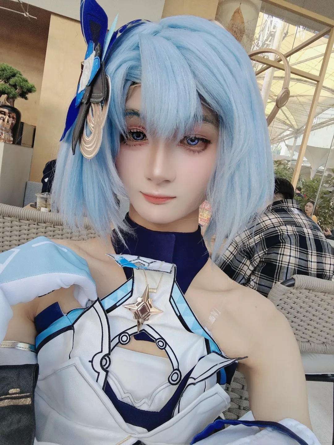 【格蕾修cos】崩坏3的浅蓝色系，垫6cm都撑不起来的痛苦