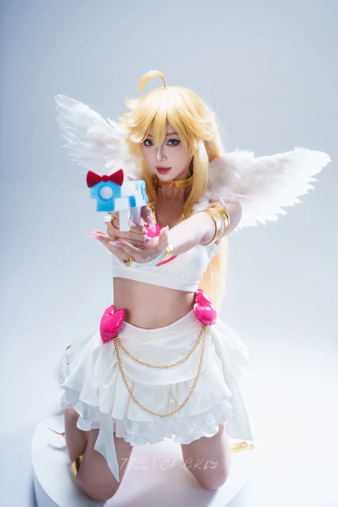 【Pantycos】吊带袜天使的纯白棚拍正片 - 第 5 张