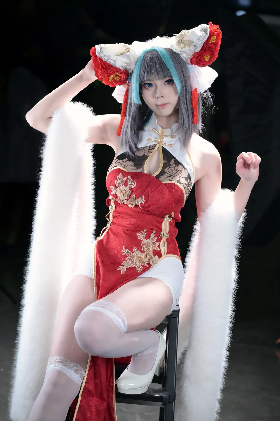 【柴郡cos】碧蓝航线皇家重巡的新春旗袍造型记录